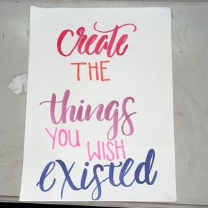calligraphy (create the things you wish existed)